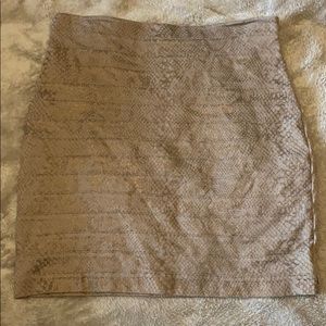 Express Fitted Snake Print Skirt
